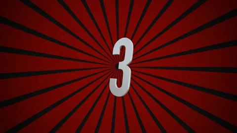 3D counter black and red background lines rotating coming out from the center Stock Footage 279169282