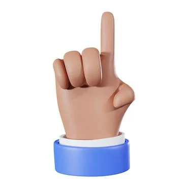 3d counting hand icon set. Cartoon arms with palms and fingers countdown. 3.. Illustrazione stock