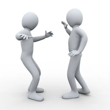 3d couple dancing Stock Illustration