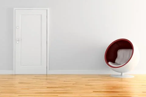 3d cozy interior design Stock Illustration