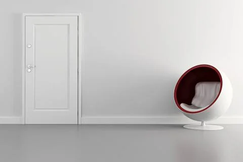3d cozy interior design Stock Illustration