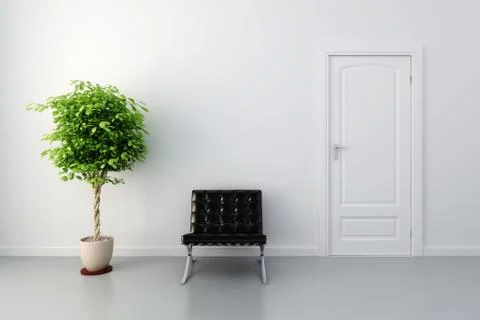 3d cozy interior design Stock Illustration