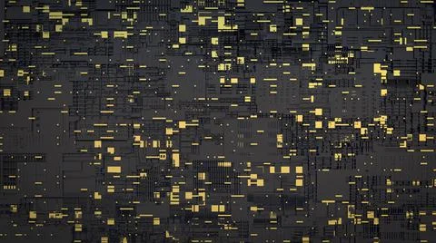 3d cpu processor chip background. Technological abstract illustration of Stock Illustration