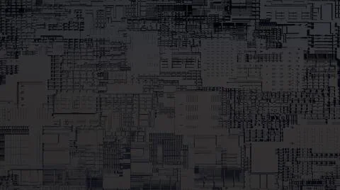 3d cpu processor chip background. Technological metal abstract illustration of Stockillustratie