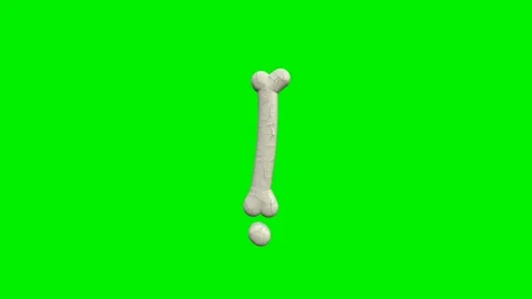 3d cracked bone exclamation mark punctuation animation Vídeos de archivo 335395492