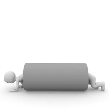 3d crawl Stock Illustration