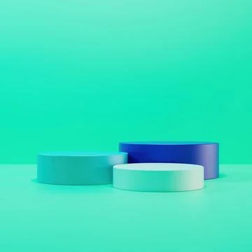 3D creative abstract podium and pedestals for projects Stock Illustration