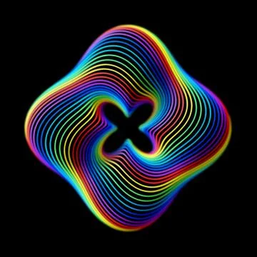 3D creative background or decoration element. Abstract colored pattern. Stock Illustration