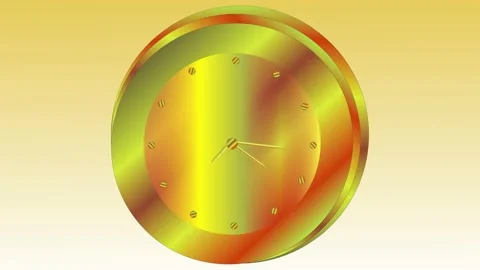 3d creative gradient clock background motion video 動画素材 168363645
