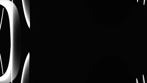 3d creative spiral and wave movement in black and white colors. HD loopable. Stock Footage 122824037
