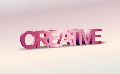3d creative text with shadow 스톡 일러스트
