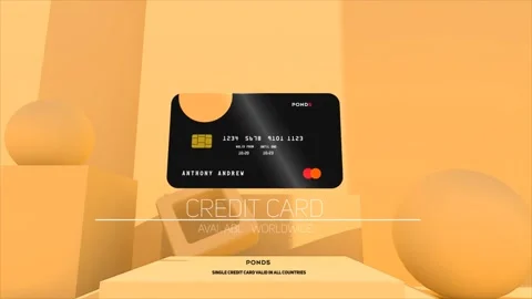 3D Credit Card Promo Stock After Effects