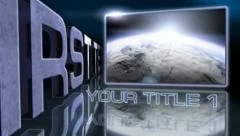 3D Credits folder Stock After Effects