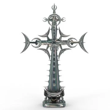 3d cross Illustrazione stock