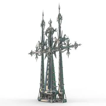 3d cross Stock Illustration