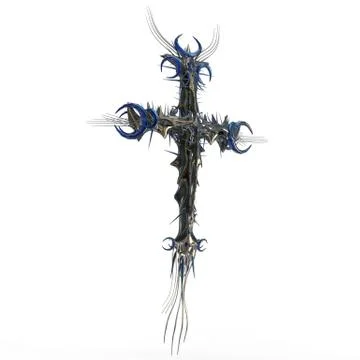 3d cross Stockillustratie