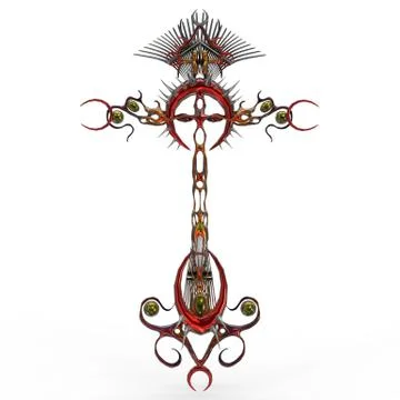 3d cross Stockillustratie