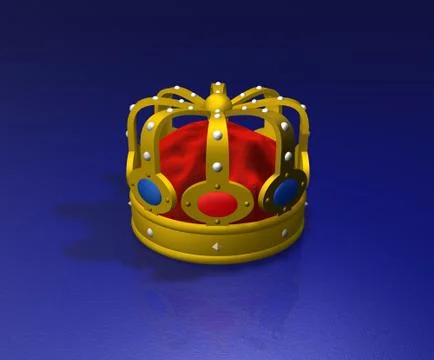 3D Crown Stock Illustration