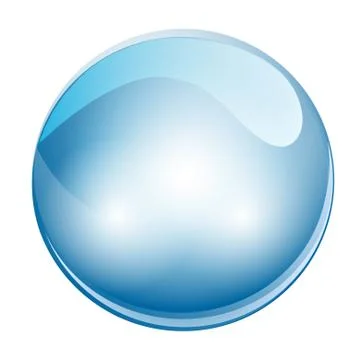 3D Crystal Sphere Ball. Vector Illustration Stock Illustration