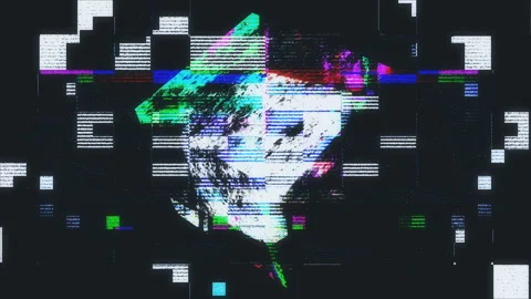 3D Cube Distorted Defect Noise Pixelated Flickering Screen Stock-Footage 118943238