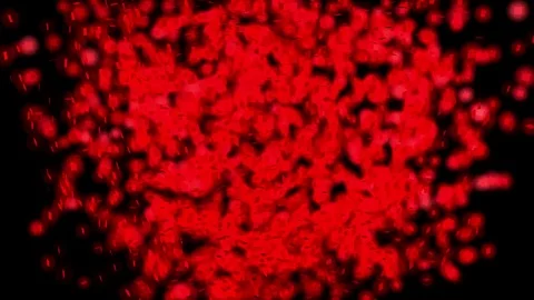 3d cube explosion, seamless looping Stock Footage 74008375