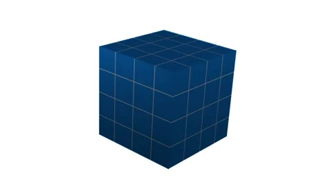 3D Cube 스톡 동영상 221132770