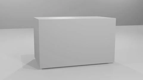 3d cube intro, simple opening, three-dimensional box bumper Video stock 234151158