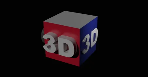 3d Cube Loop in Full 4K Stock Footage 57108061