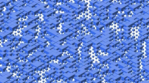 3d cube pattern animation 2 4K Stock Footage 277242126