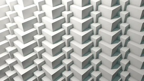 3D cube pattern with shadows. 3D Rendering 스톡 일러스트