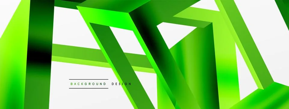3D cube shapes vector geometric background. Trendy techno business template for Stock Illustration
