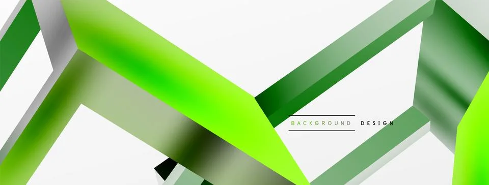 3D cube shapes vector geometric background. Trendy techno business template for Stock Illustration