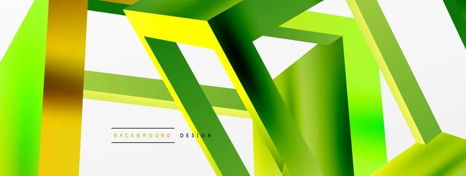 3D cube shapes vector geometric background. Trendy techno business template for Stock Illustration