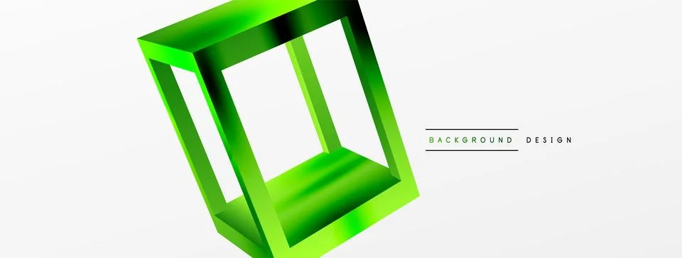 3D cube shapes vector geometric background. Trendy techno business template for Stock Illustration