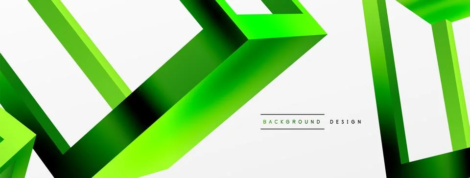 3D cube shapes vector geometric background. Trendy techno business template for Stock Illustration