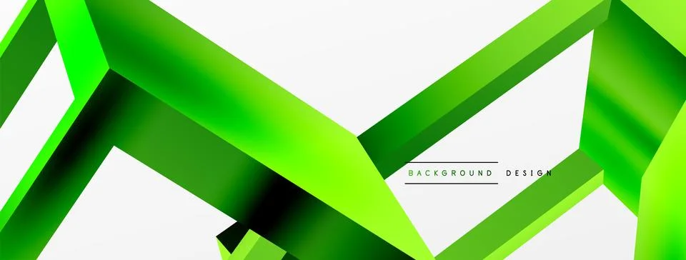 3D cube shapes vector geometric background. Trendy techno business template for Stock Illustration