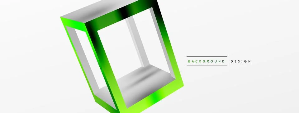 3D cube shapes vector geometric background. Trendy techno business template for Stock Illustration