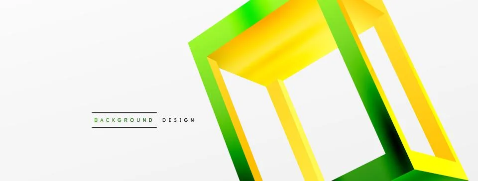 3D cube shapes vector geometric background. Trendy techno business template for 스톡 일러스트