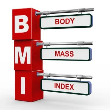 3d cube signpost template Stock Illustration