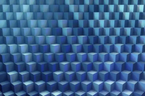 3D Cubed Background Stock Illustration