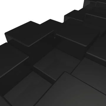 3d cubes background - illustration Stock Illustration