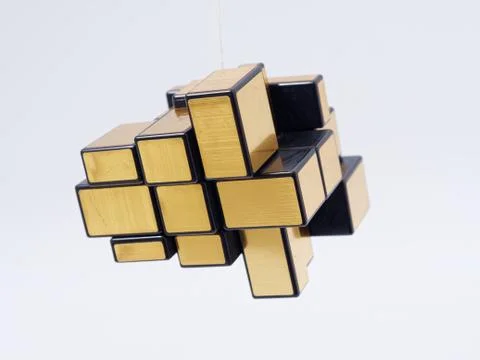 3d cubes of different sizes in a pyramid on a white background 스톡 일러스트