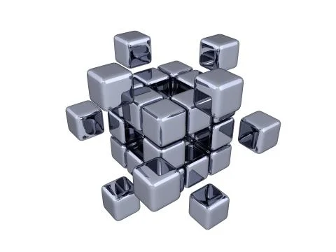 3D Cubes - Elements Stock Illustration