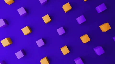 3d cubes gradient background. VJ Seamless loop background. Stock Footage 95882649