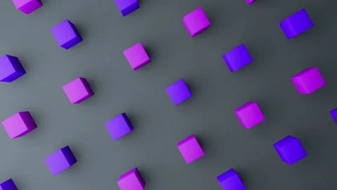 3d cubes gradient background. VJ Seamless loop background. Video stock 95882713