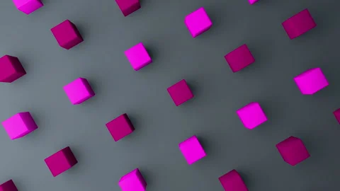 3d cubes gradient background. VJ Seamless loop background. Video stock 95882756
