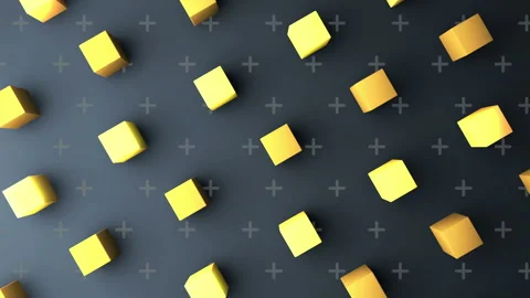 3d cubes gradient background. VJ Seamless loop background. Video stock 95882762