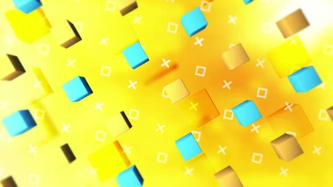 3d cubes gradient background. VJ Seamless loop background. Video stock 95882816