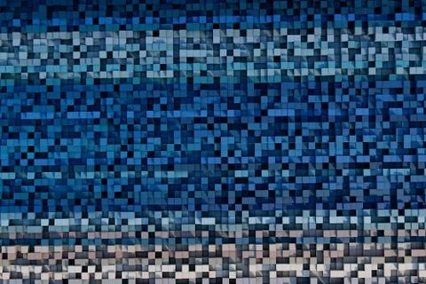 3d cubes with a grunge texture Stock Illustration