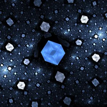 3d cubes Stock Illustration